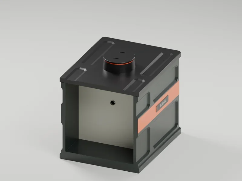 SUB2000 — Transverse cutaway. Development CAD; not a manufacturing release.