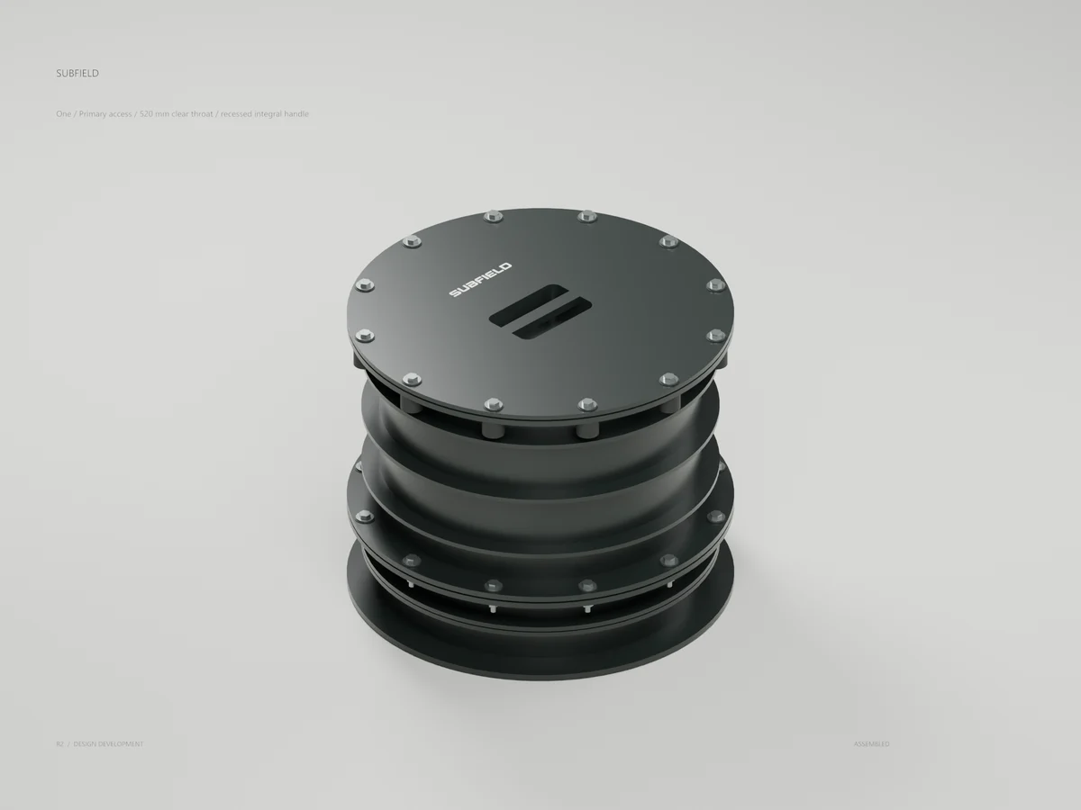 Access / flush integral handle