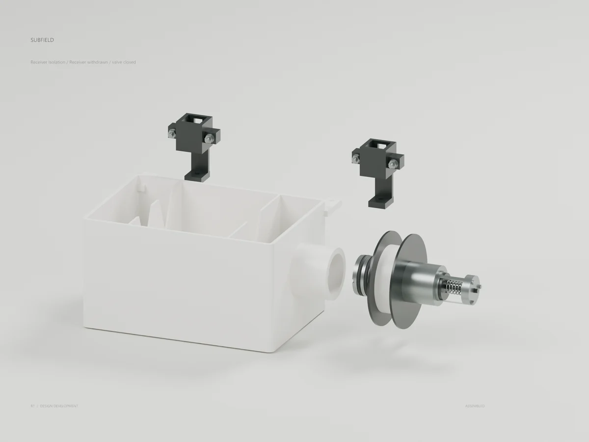 Receiver withdrawn / valve remains