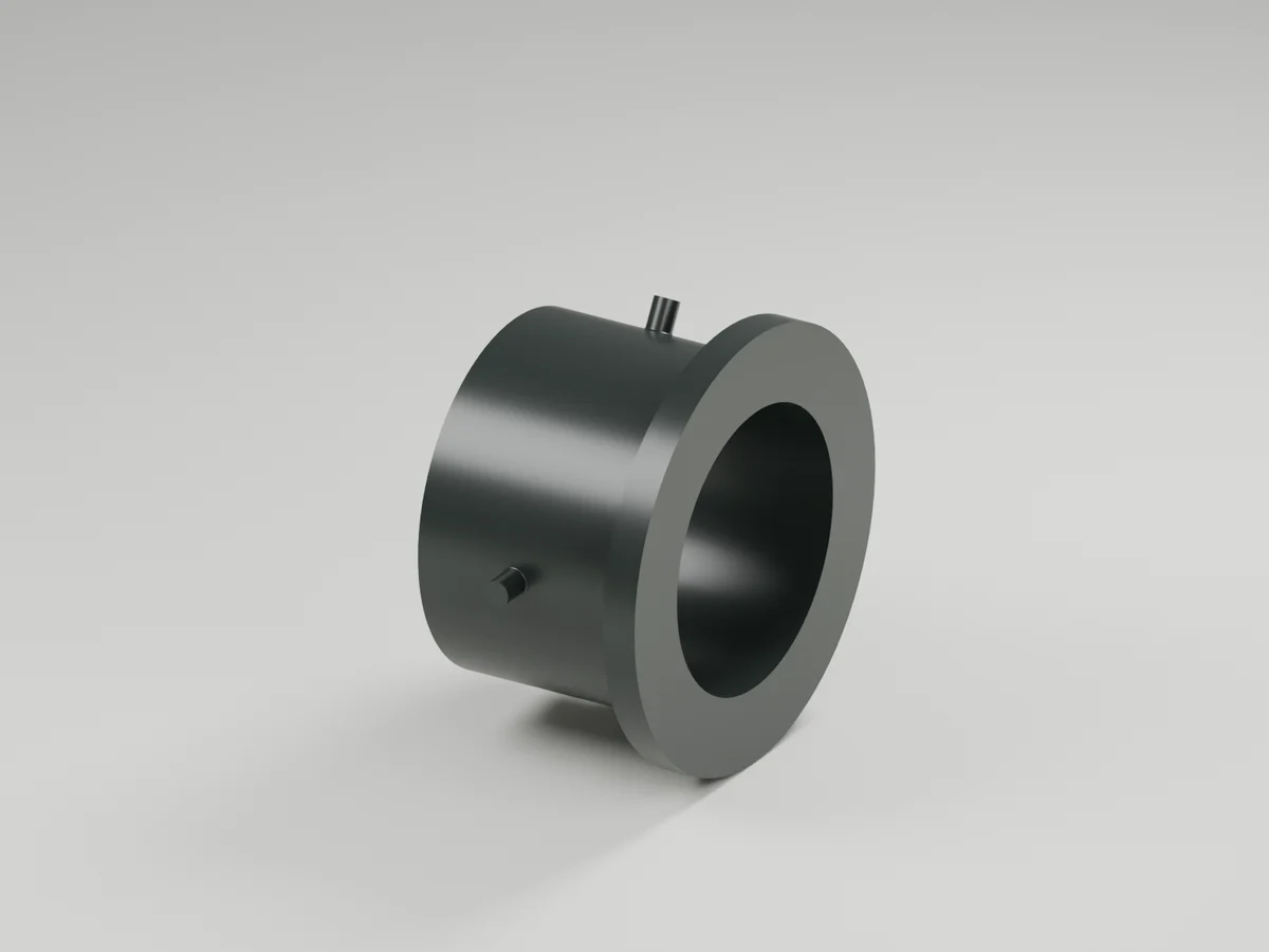 Integral receiver with rounded bayonet boss roots